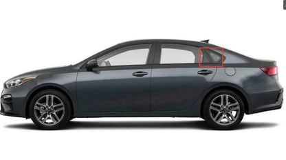 Carbon Fiber Side Vent Window Scoop Louver Cover for Kia Forte K3 (2019–2022)