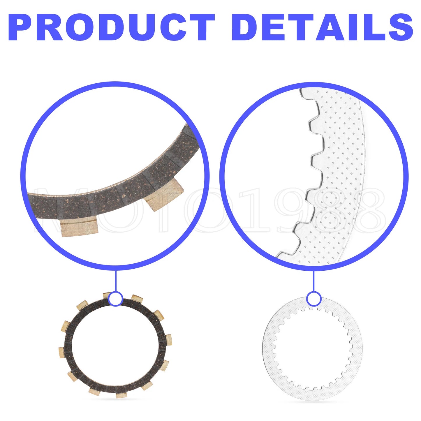 Clutch Friction Steel Plates Kit for Yamaha YZ250F (2014-2018)