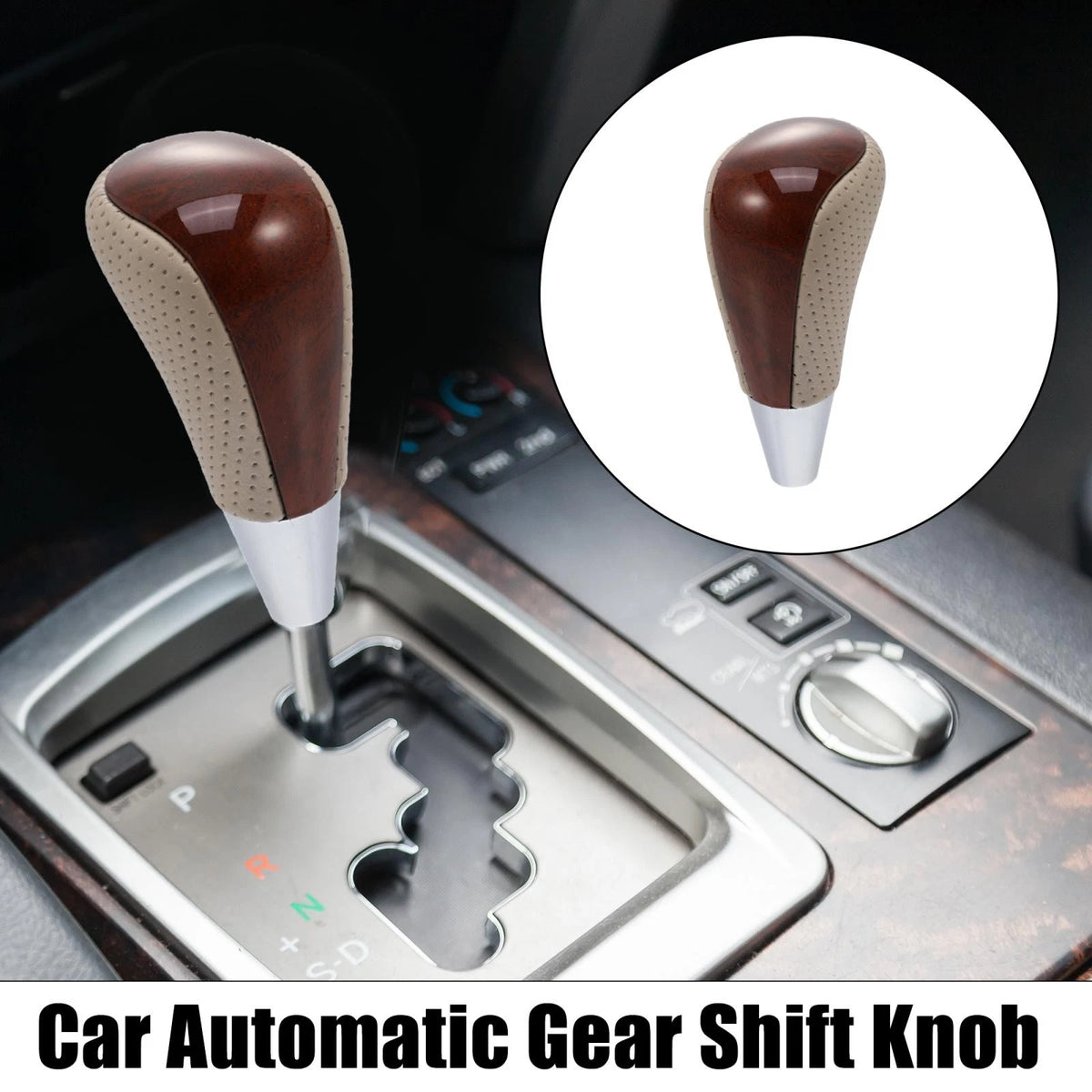 Beige Brown Gear Shift Knob for Toyota RAV4 Camry Corolla (2001-2023)