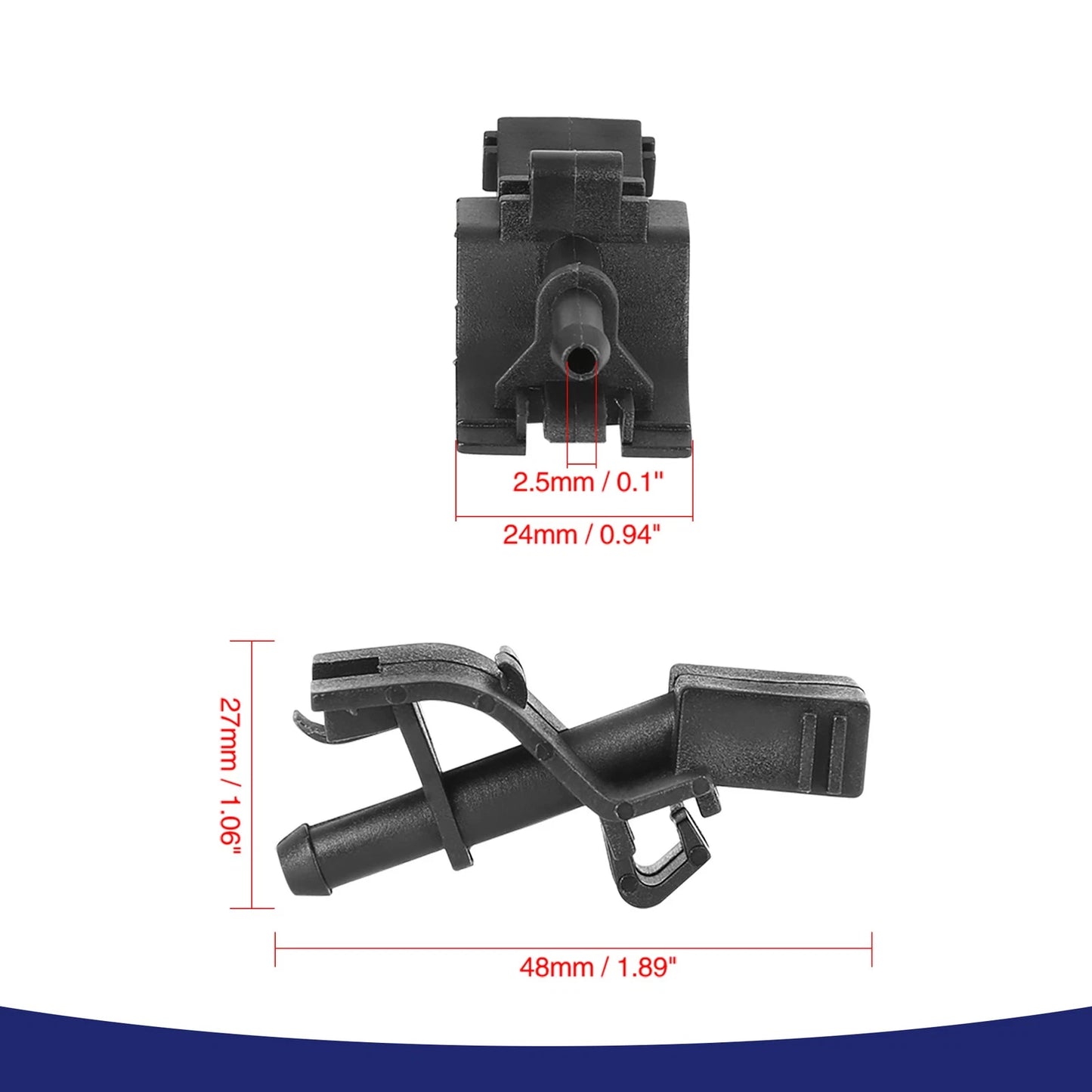 2 x Windshield Washer Nozzle Jet Spray for Toyota Corolla