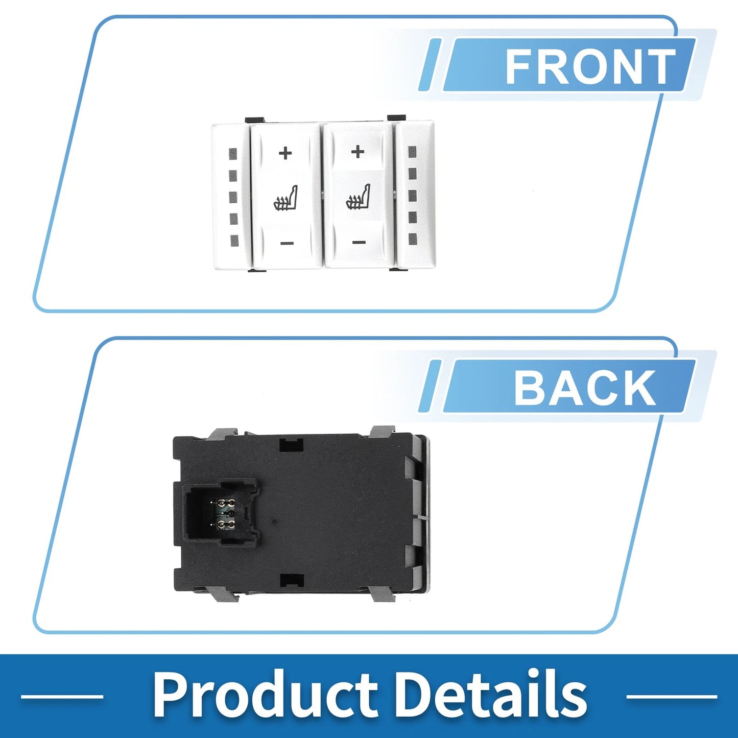 Seat Heating Button Control Switch for Ford Mondeo MK4, S-MAX (2007-2014)