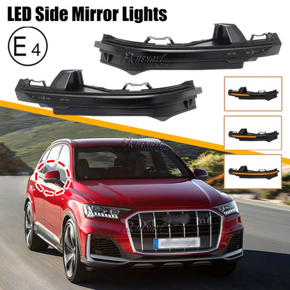 Dynamic LED Side Mirror Turn Signal Light for Audi Q7, Q5 (2016–22)