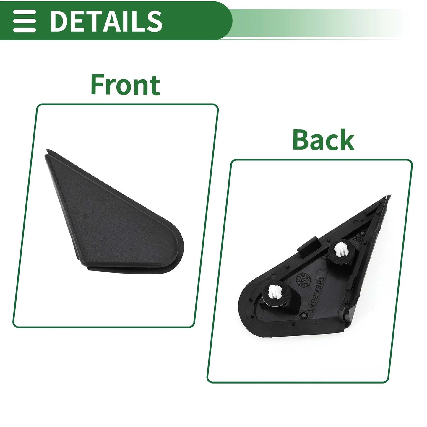 Front Right Triangle Trim for Mitsubishi Lancer Evolution (2008-2015)