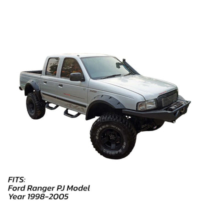 Front Jungle Fender Flares for Ford Ranger Courier PJ Pickup (1998-2005)