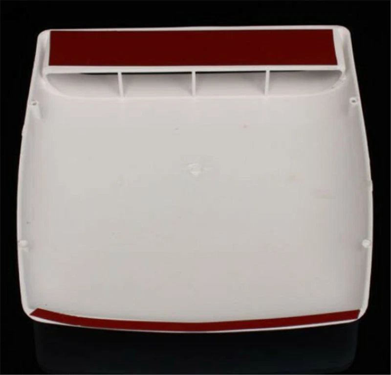 White ABS Car Air Flow Intake Hood Scoop Vent Cover