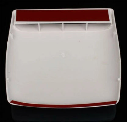 White ABS Car Air Flow Intake Hood Scoop Vent Cover