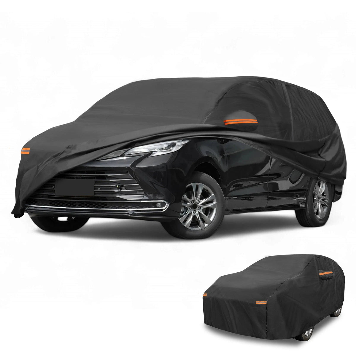 Waterproof All Weather Car Cover for Toyota Sienna Black