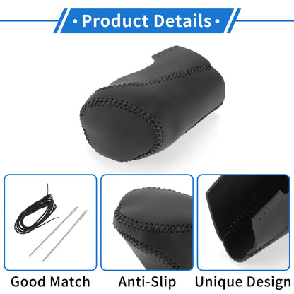 Gear Shift Knob Cover Black Faux Leather for Chevrolet Malibu (2016-2020)