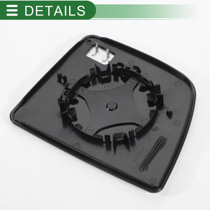 Left Side White Heated Mirror Glass with Back Convex for Ford Transit (2014-2018)
