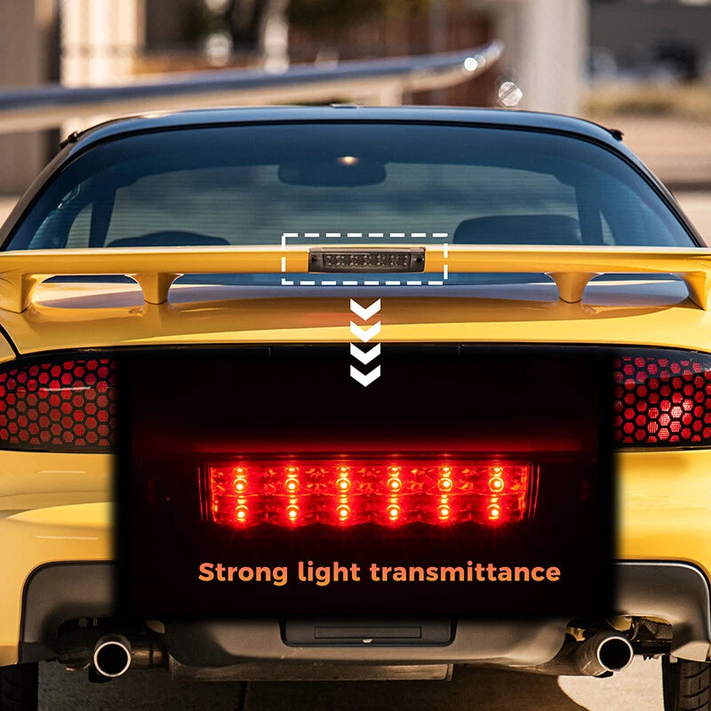 High Rise Spoiler for 93-02 Pontiac Firebird Trans Am WS6 with 3rd Brake Light