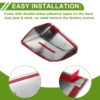 Pair Left/Right Mirror Cover Cap Replacement for Cadillac Escalade (2021-2025)