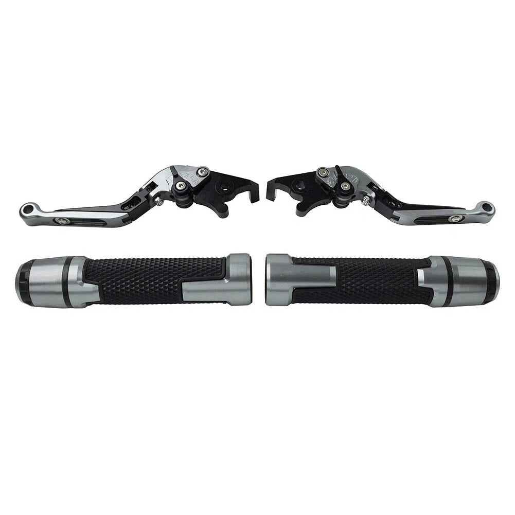 CNC Titanium Extendable Brake Clutch Levers & Grips for Daytona 675 (2006-2018)