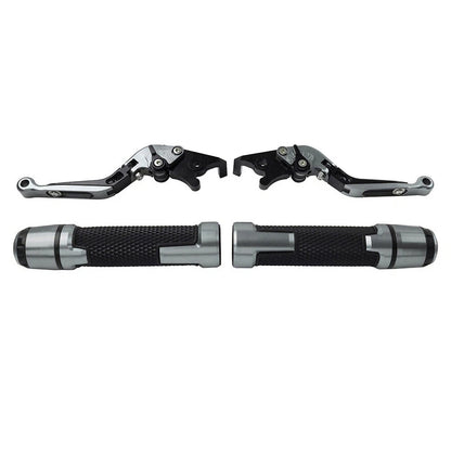 CNC Titanium Extendable Brake Clutch Levers & Grips for Daytona 675 (2006-2018)