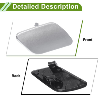 Washer Nozzle Cover Cap for Porsche Cayenne 92A Silver Tone