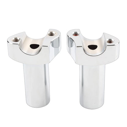 3.5" Chrome Straight Handlebar Risers for Harley Dyna Sportster Softail