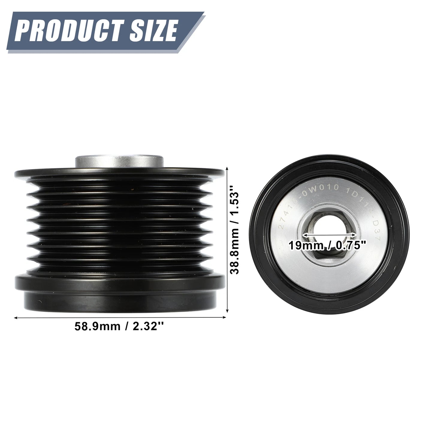 Idler Pulley Alternator Clutch for Lexus IS250 IS350 (2006-2014)
