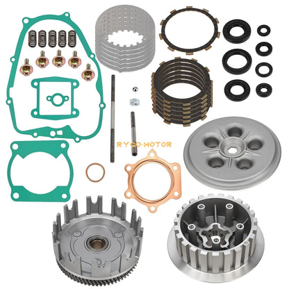 Clutch Basket Pressure Plate Center Hub Gasket Kit for Yamaha Blaster YFS200