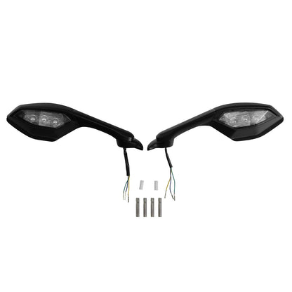 LED Turn Signal Rear View Mirrors for Yamaha YZF R1 (2015-2025) YZF R6 (2017-2022)