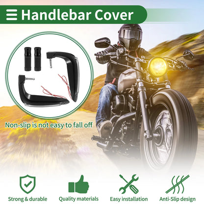 Hand Grips Cover Kit for Motorcycle Rubber Diamond Pattern Black