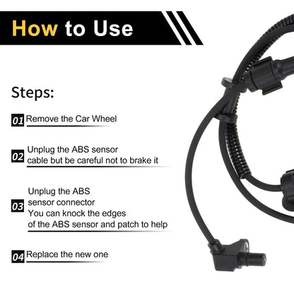ABS Wheel Speed Sensor for Ford F-250 F-350 F-450 Super Duty (1999-2004)