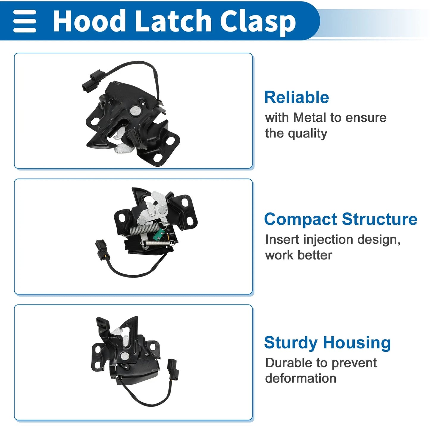 Hood Latch Assembly for Honda Odyssey (2009-2014) 1 Pcs