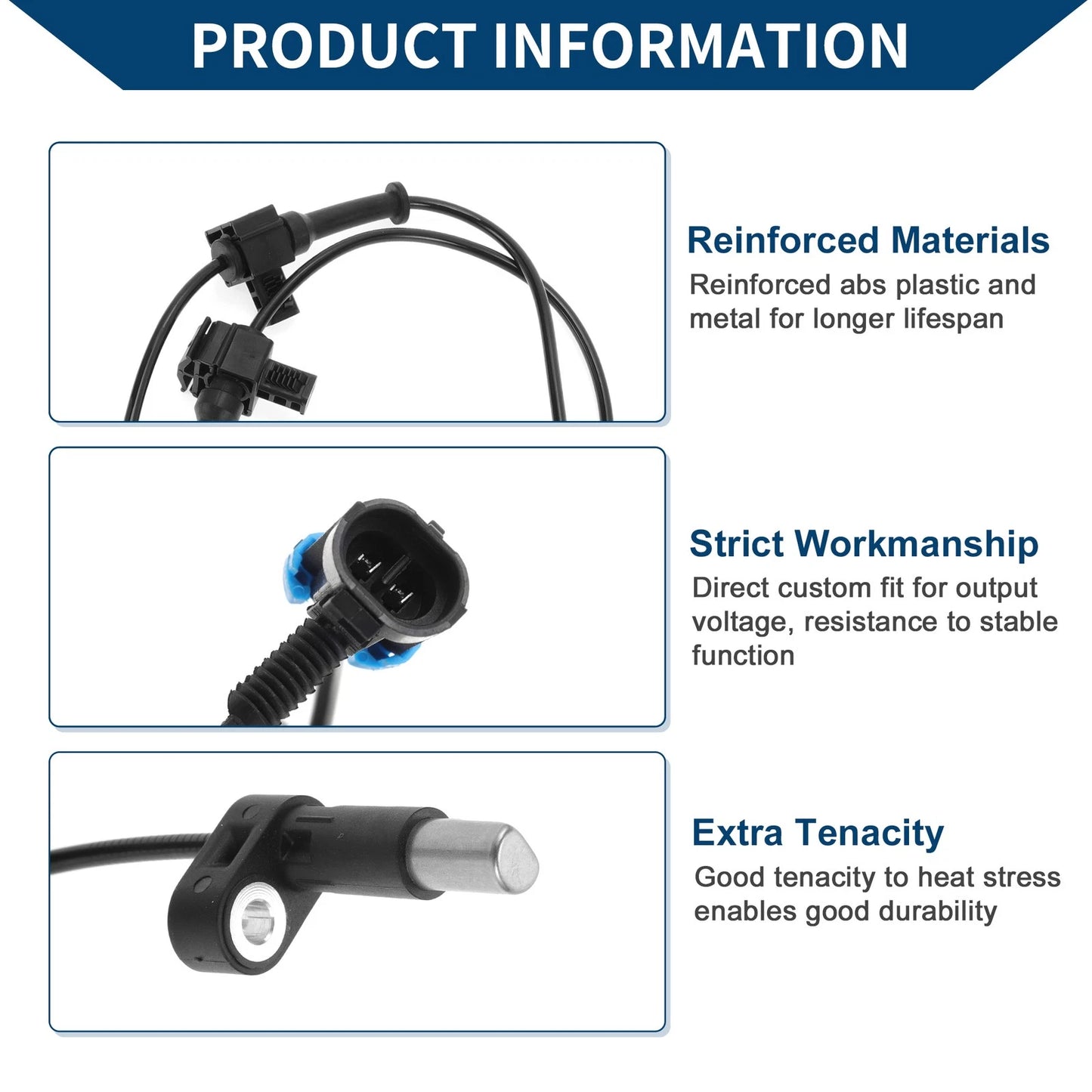 ABS Wheel Speed Sensor for Chevrolet Suburban 2500 Rear