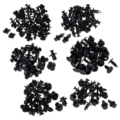 190Pcs Fender Liner Fastener Rivet Push Clips for Toyota GM Mazda