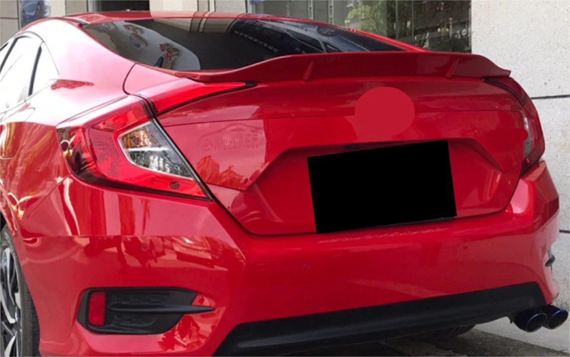 Ducktail Rear Spoiler Wing for 2016-2021 Honda Civic Sedan - Unpainted