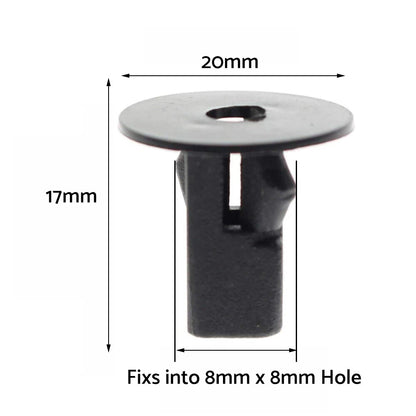 Screw Grommet Trim Clip for Toyota Wheelarch Inner Guard Bumper Nut