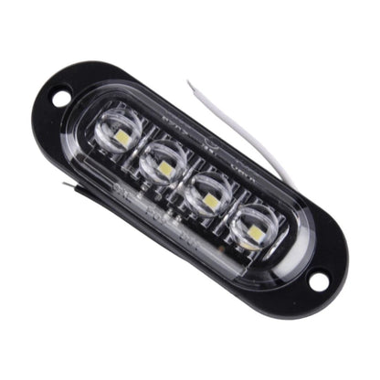 4x LED Side Marker Clearance Lights for Trailer Truck (12V-24V)