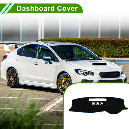 Dashboard Cover Mat for Volvo XC90 Black Blue (2015-2020) 1 Set