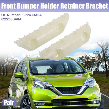 Left Right Side Front Bumper Mounting Support Brackets for Nissan Versa (2007-2012)