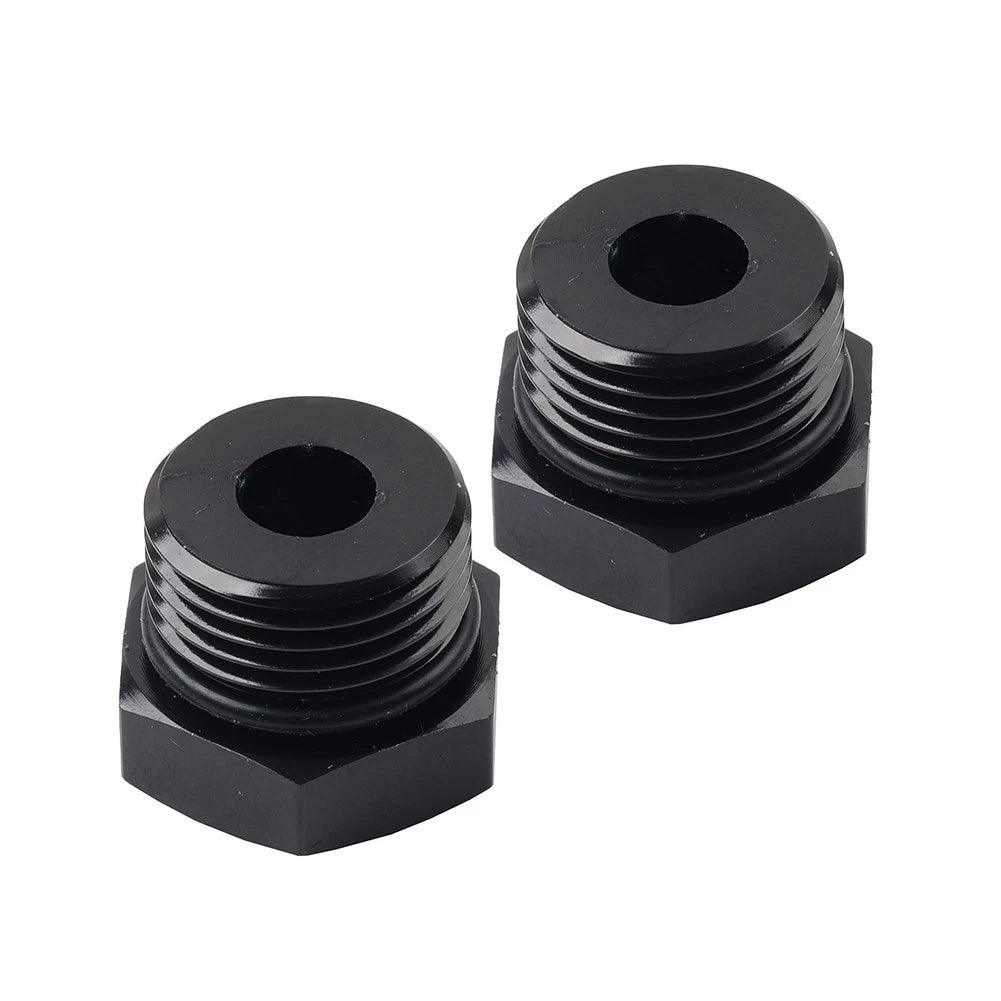 2 x Aluminum 8AN Block Off Cap ORB Plug Male Fitting Adapters for Universal