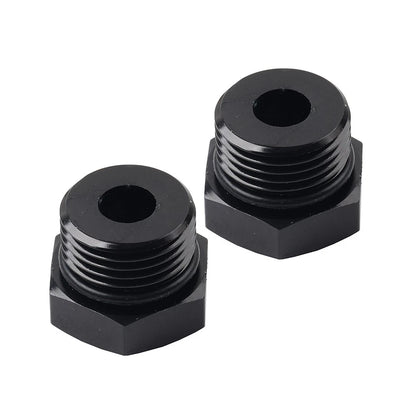 2 x Aluminum 8AN Block Off Cap ORB Plug Male Fitting Adapters for Universal