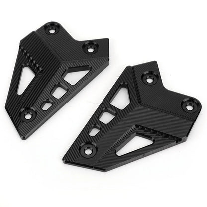 CNC Aluminum Heel Protection Set Black for Kawasaki Z900 (2017-2021)