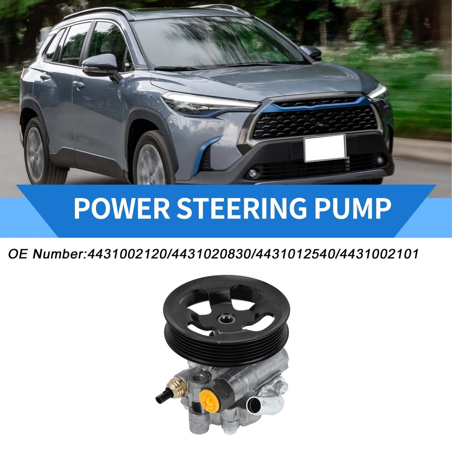 Power Steering Pump with Pulley for Toyota Corolla