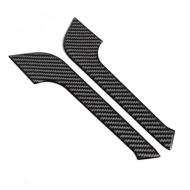 Cup Holder Cover Trim Sticker for Dodge Charger 2011-2014 Carbon Fiber Accessory