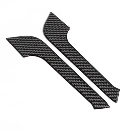 Cup Holder Cover Trim Sticker for Dodge Charger 2011-2014 Carbon Fiber Accessory