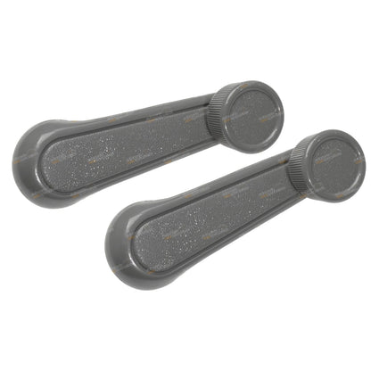 2 x Grey Door Window Winder Handles for Toyota Hilux LN65 YN65 YN67 (1983–1988)