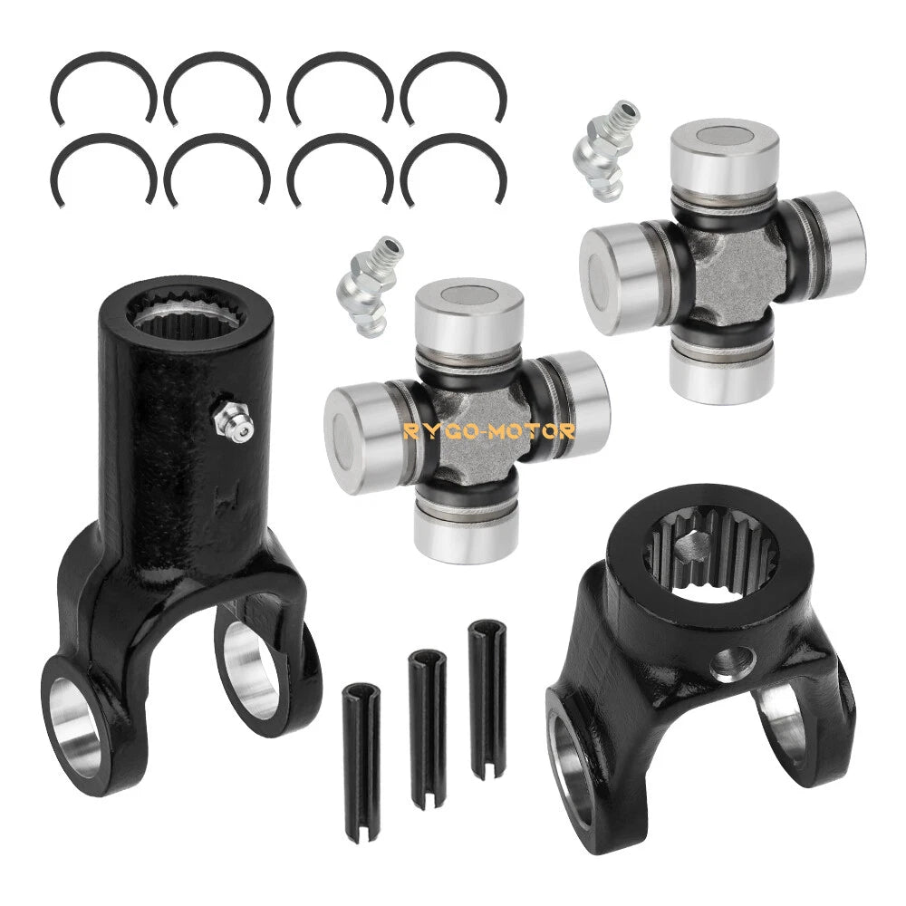 Front Prop Shaft / 2 x / Yoke & U-Joint for Polaris Ranger 500 4x4/6x6