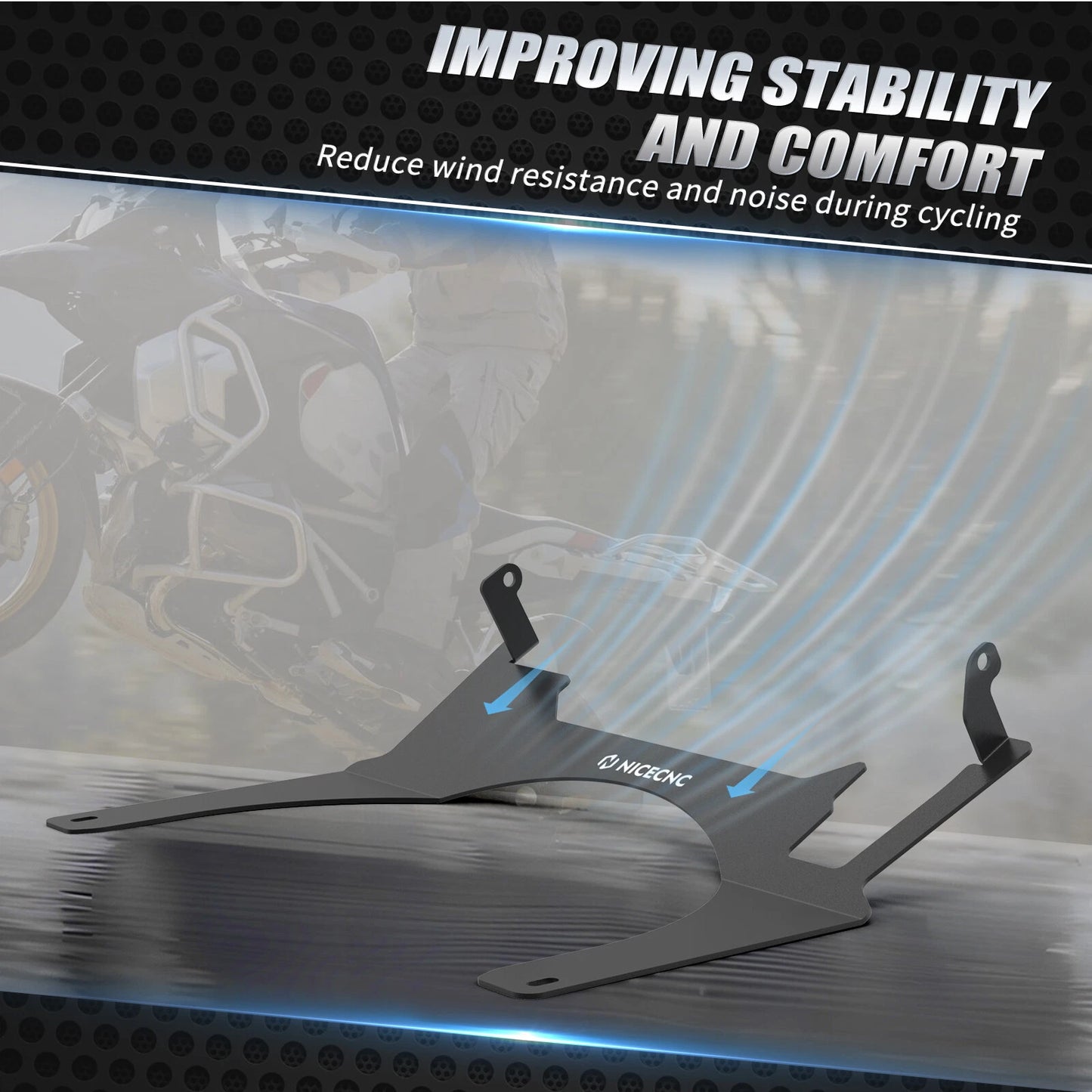 CNC Cockpit Fairing Plate Cover for BMW R1200GS/R1250GS (2016-2023)