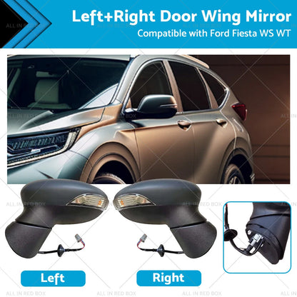 Electric Door Mirror Pair for Ford Fiesta WS WT (2008-2017)
