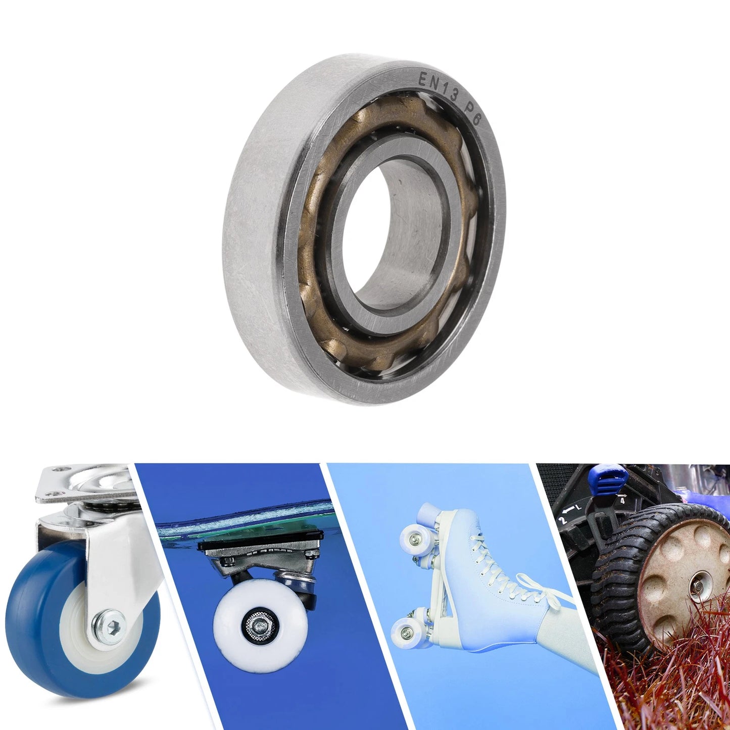EN13 / 13x30x7mm / Deep Groove Ball Bearings for Scooter Skateboard Wheel