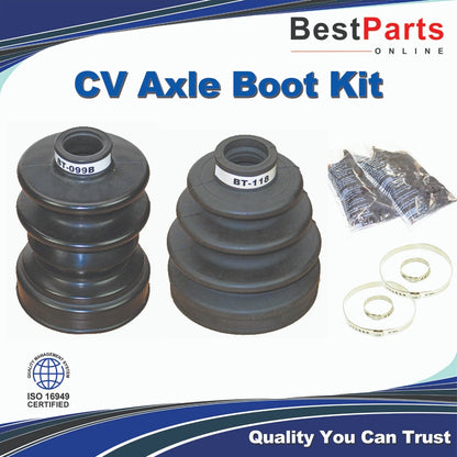 CV Axle Boot Repair Kit / 2 x Inner & Outer for Subaru Loyale SVX XT