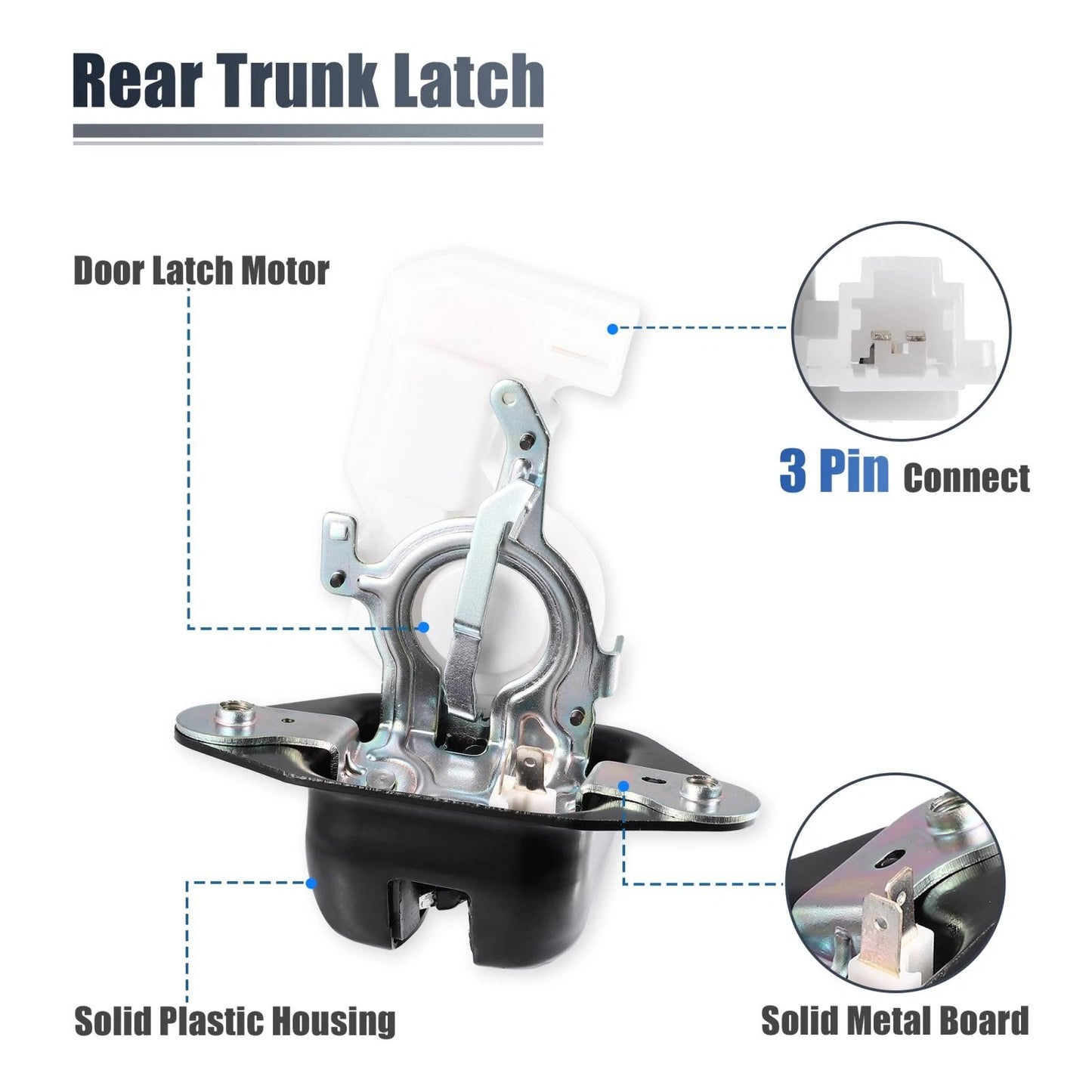 Rear Trunk Lock Latch Actuator for Honda CR-V, Pilot (2007-2011)
