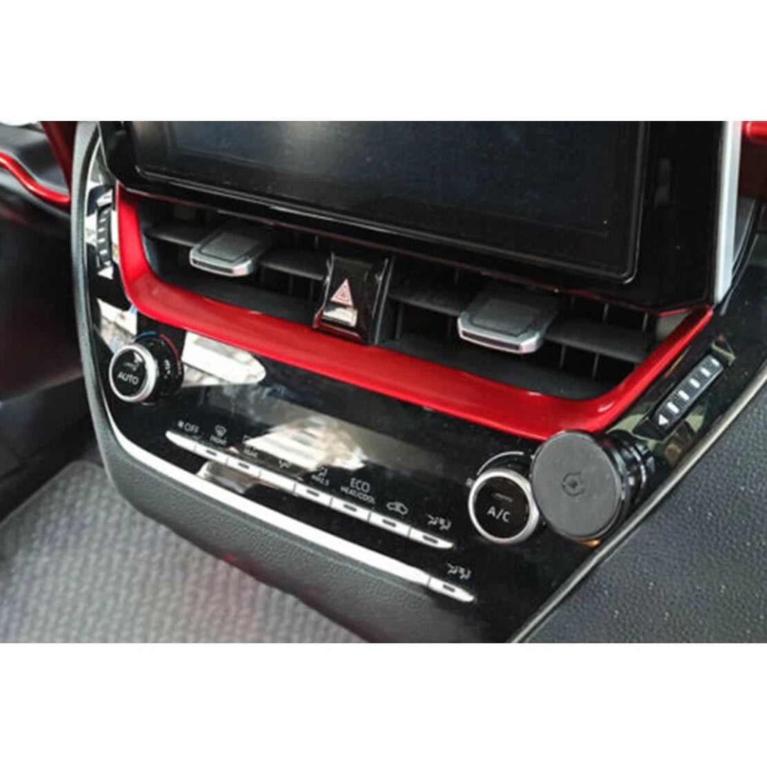 Red Middle Console Air Vent Outlet Cover Trim for Toyota Corolla (2019-2021)
