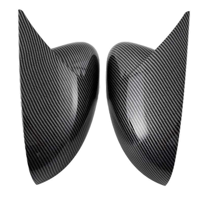 Carbon Black OX Horn Rearview Side Mirror Covers for 2018-2022 KIA Stinger