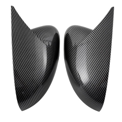 Carbon Black OX Horn Rearview Side Mirror Covers for 2018-2022 KIA Stinger