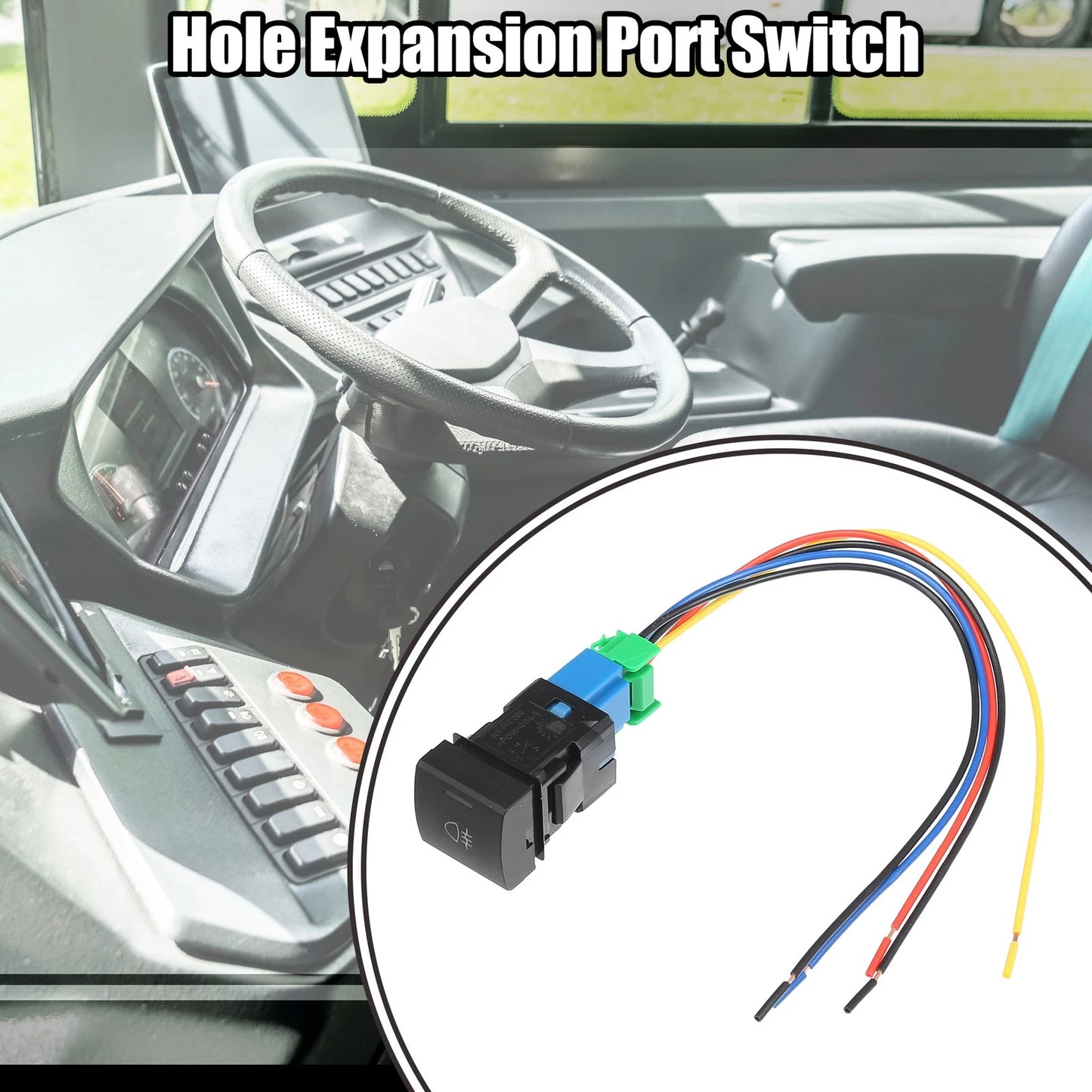 1 Pcs Rear Fog Light Switch with Wire for Toyota