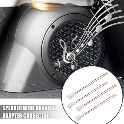 4 x Car Speaker Connector Wire Harness Adapter Auto Connector for Toyota